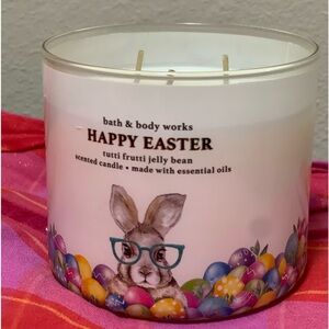 Bath and Body Works NWT 3-Wick Candle Tutti Frutti Jellybean Easter